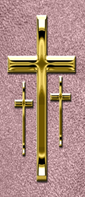 Gold 3 Crosses Shimmer Orchid
